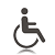 Logo mobilité réduite